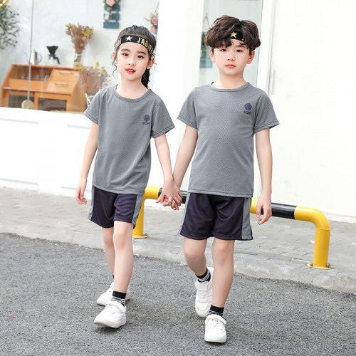儿童套装篮球服夏季男童短袖短裤运动服宝宝俩件套女童速干衣