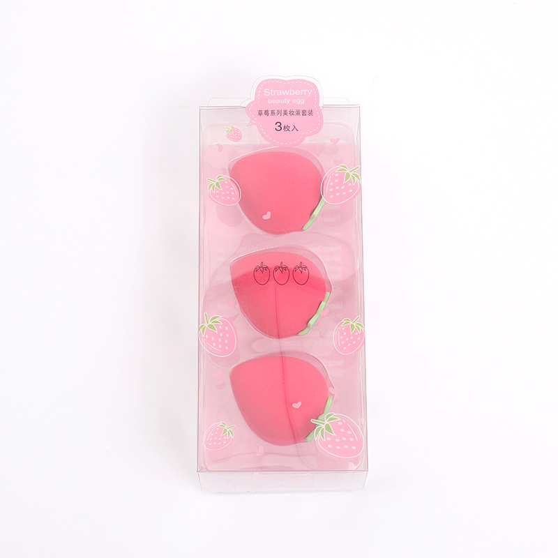水果套盒系列美妆蛋可爱迷你柔软亲肤海绵化妆蛋草莓水果美妆工具